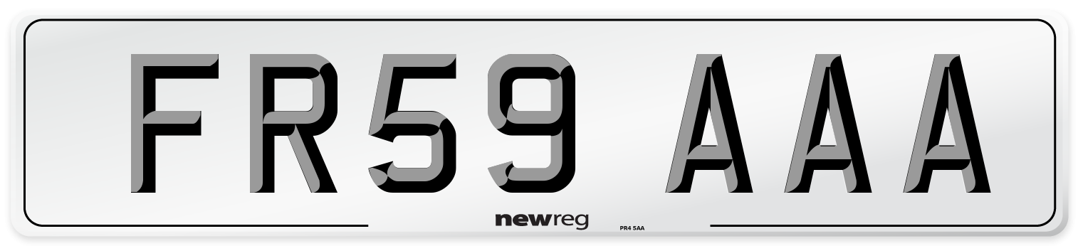 FR59 AAA Number Plate from New Reg